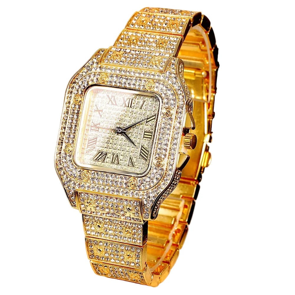 Cuban Gold Signature Luxury Watch Set