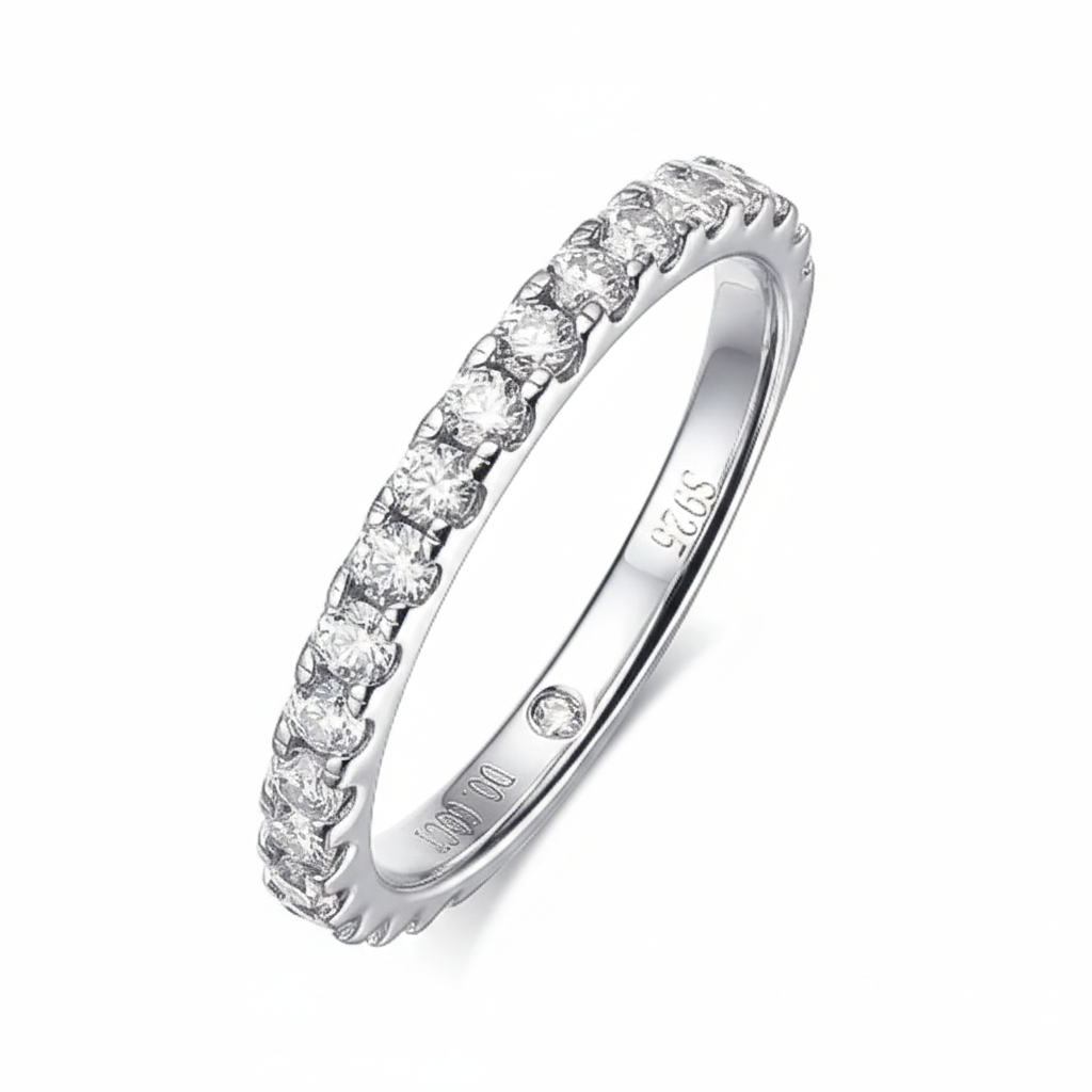 Luxury D Color Moissanite Ring Set