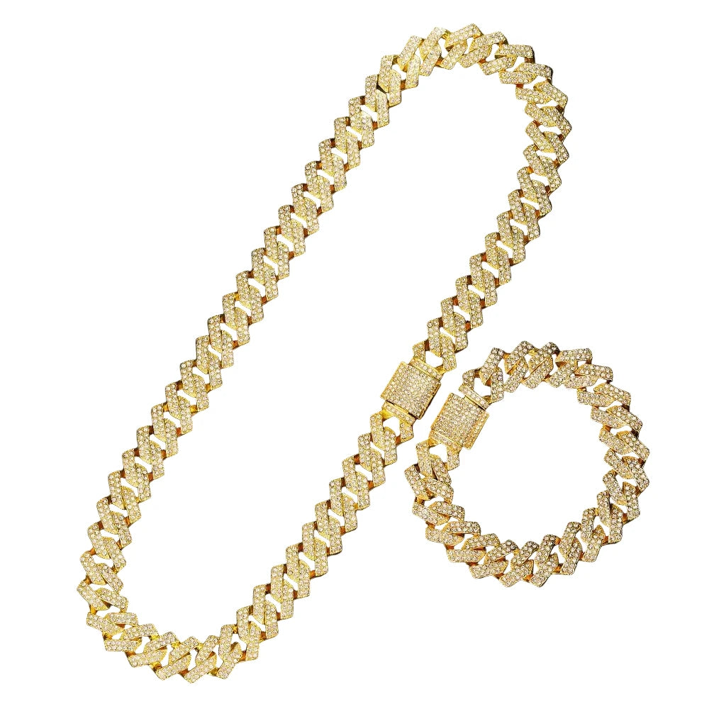 Cuban Gold Signature Luxury Watch Set